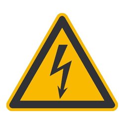 SafetyMarking Warnschild Folie SL 25 mm Warnung vor gefährlicher elektrischer Spannung