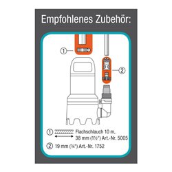 Gardena Schmutzwasser-Tauchpumpe 9000