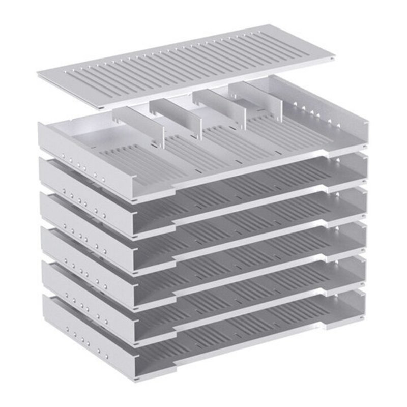 Hettich Stahlschubkasten Formularabla. mit Trennstegen Systema Top 2000 20576 KF aluopt.