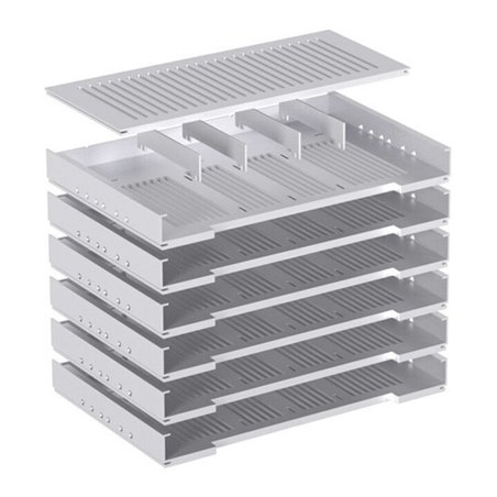 Hettich Stahlschubkasten Formularabla. mit Trennstegen Systema Top 2000 20576 KF aluopt.