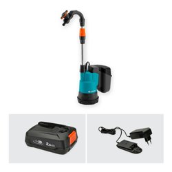 Gardena Akku-Regenfasspumpe 2000/2 18V P4A Ready-To-Use Set