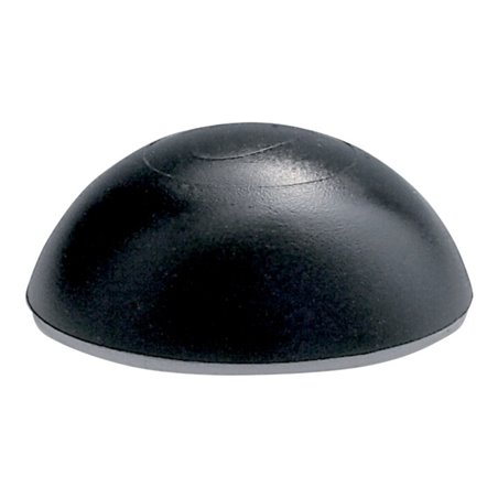 Wandpuffer Halbkugel schwarz, Durchmesser 32mm H:13mm