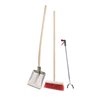 FLORA Geräteset Außenreinigung mit Greifzange, Besen und Alu-Schaufel