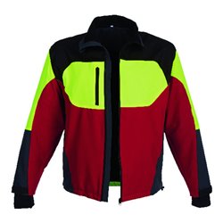 WATEX Stretchjacke Forest Jack Red,Gr.XL,rot/anthrazit/gelb