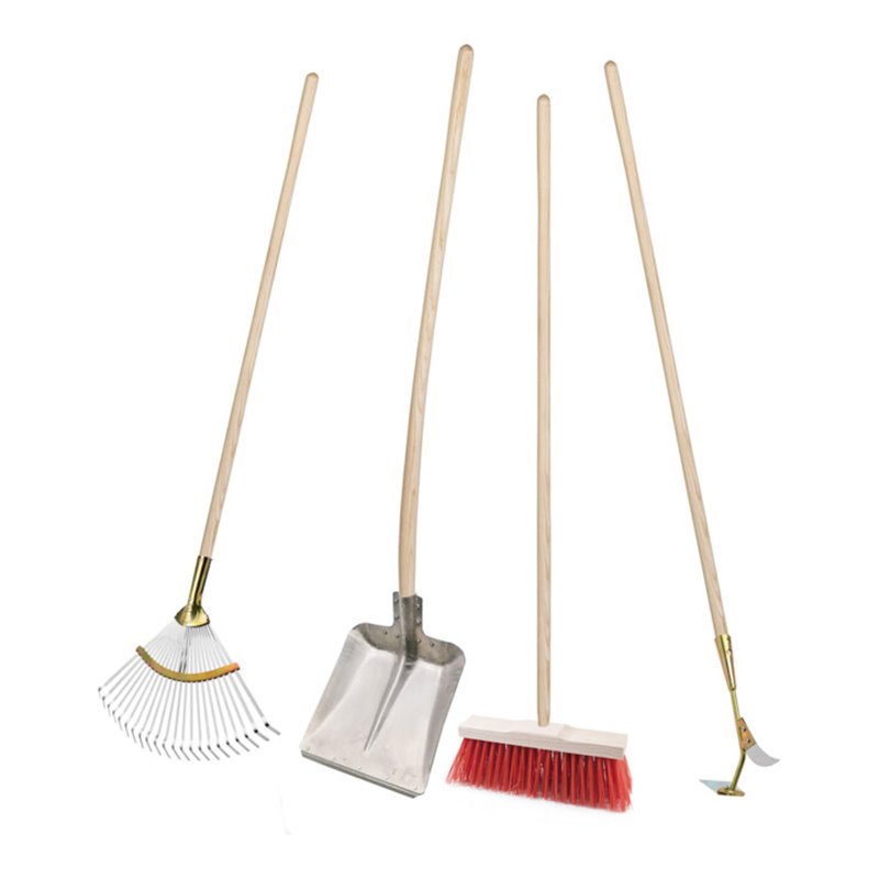 FLORA Geräteset GaLaBau mit Straßenbesen, Laubbesen