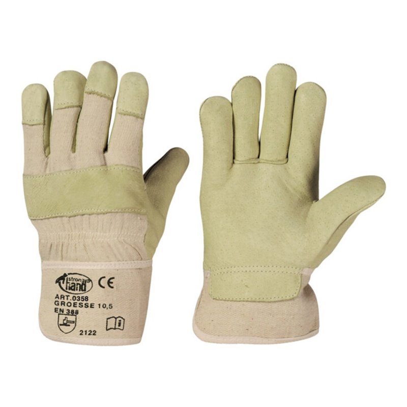 stronghand Handschuh 88 PAWA, gef., Schweinsleder, Gr. 10