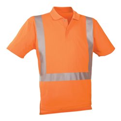 WATEX Warn-Polo-Shirt leuchtorange, Gr. S