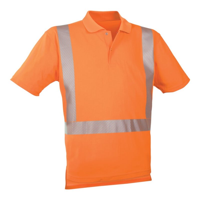 WATEX Warn-Polo-Shirt leuchtorange, Gr. S