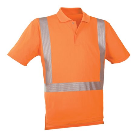 WATEX Warn-Polo-Shirt leuchtorange, Gr. S