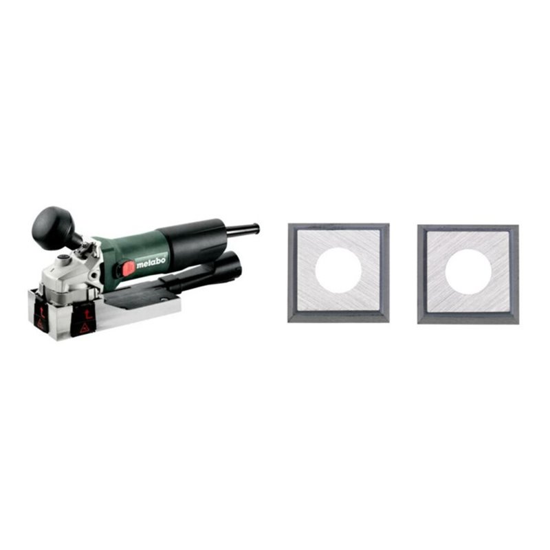 Metabo Bundle – Lackfräse LF 850 S (601049500) mit metaBOX 145 & 4 Hartmetall-Wendemesser als Ersatz