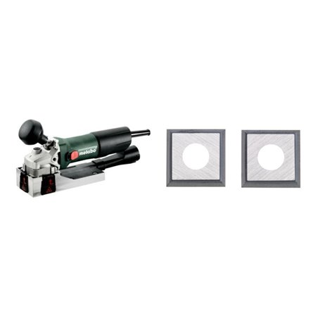 Metabo Bundle – Lackfräse LF 850 S (601049500) mit metaBOX 145 & 4 Hartmetall-Wendemesser als Ersatz