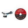 Makita Akku-Winkelschleifer DGA511Z, Solo-Version + Edelstahl-Trennscheibe 125 x 1,0 x 22,23 mm, Form gerade