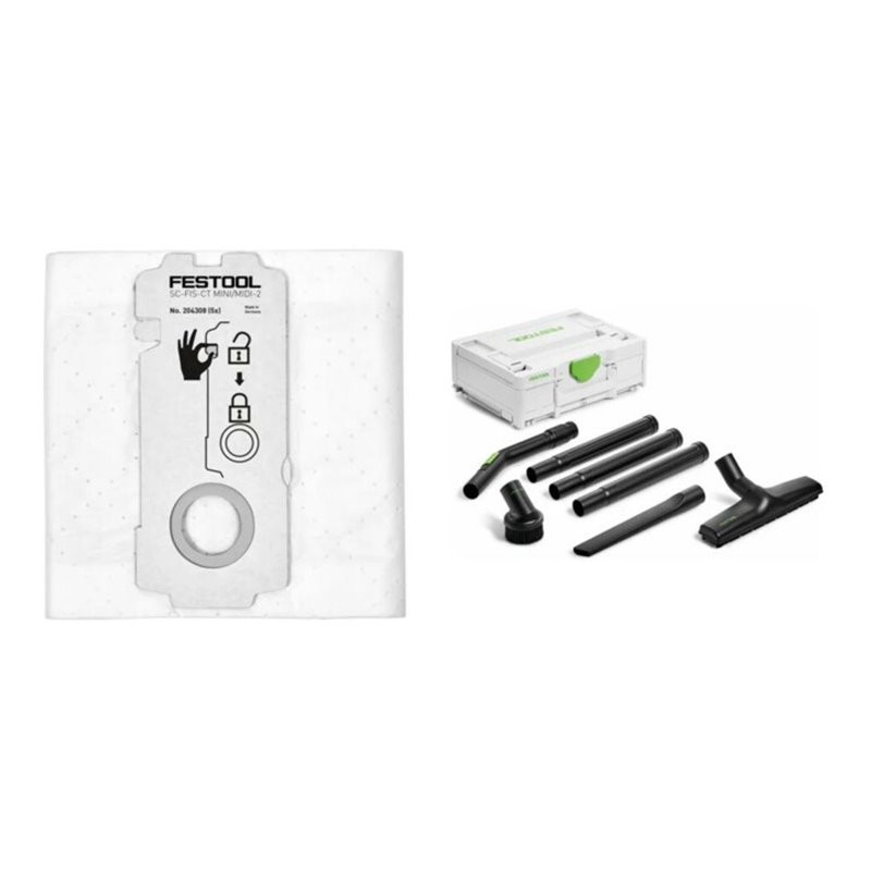 Festool Bundle – Standard-Reinigungsset RS-ST D 27/36-Plus & SELFCLEAN Filtersack SC-FIS-CT MINI/MIDI/CT15