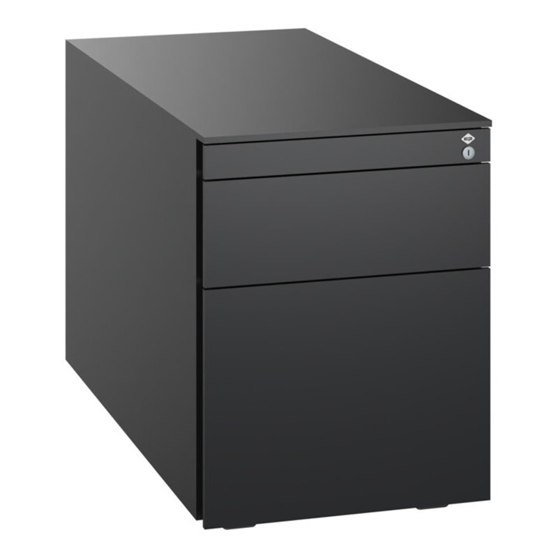 C+P Stahl-Rollcontainer, 563x430x781mm, 9005/9005