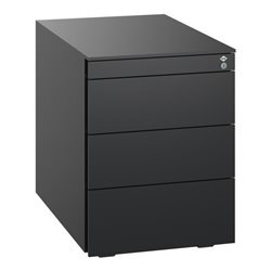 C+P Stahl-Rollcontainer, 563x430x581mm, 9005/9005