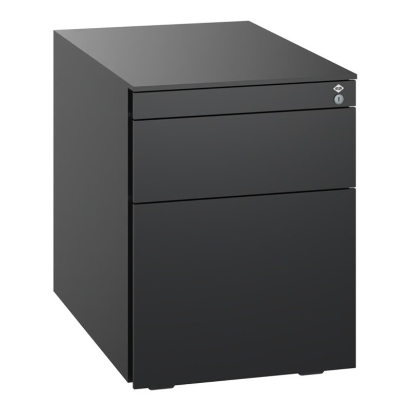 C+P Stahl-Rollcontainer, 563x430x581mm, 9005/9005