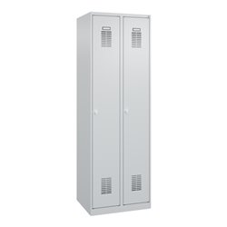 C+P Spind Basis PLUS, 2 Abteile, 1850x600x500mm, 7035/7035