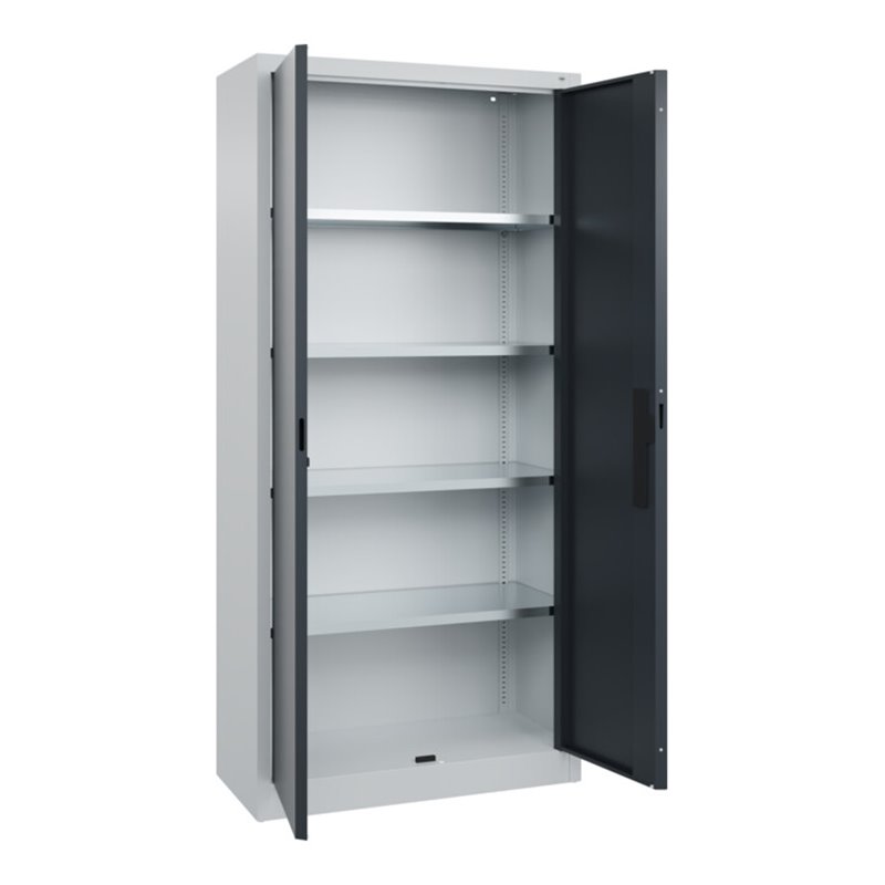 C+P Flügeltürenschrank Serie 89, 1950x930x400mm, 7035/7016