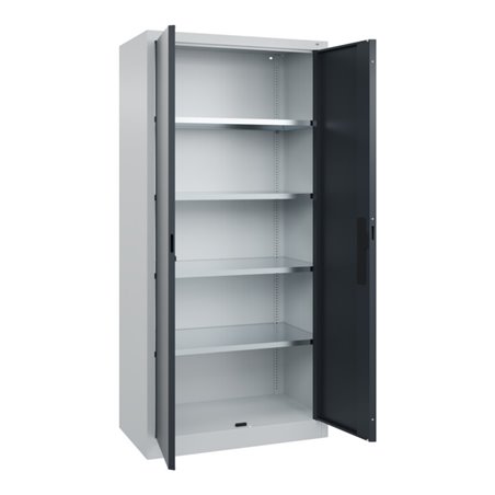 C+P Flügeltürenschrank Serie 89, 1950x930x500mm, 7035/7016