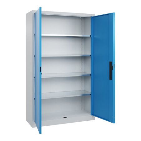 C+P Flügeltürenschrank Serie 89, 1950x1200x400mm, 7035/5012