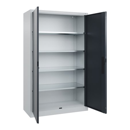 C+P Flügeltürenschrank Serie 89, 1950x1200x500mm, 7035/7016