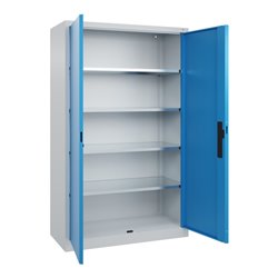 C+P Flügeltürenschrank Serie 89, 1950x1200x500mm, 7035/5012