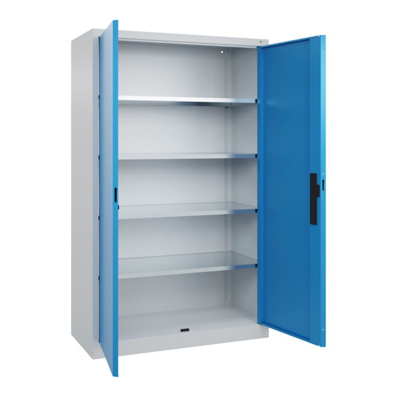 C+P Flügeltürenschrank Serie 89, 1950x1200x500mm, 7035/5012