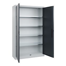 C+P Flügeltürenschrank Serie 89, 1950x1200x400mm, 7035/7016