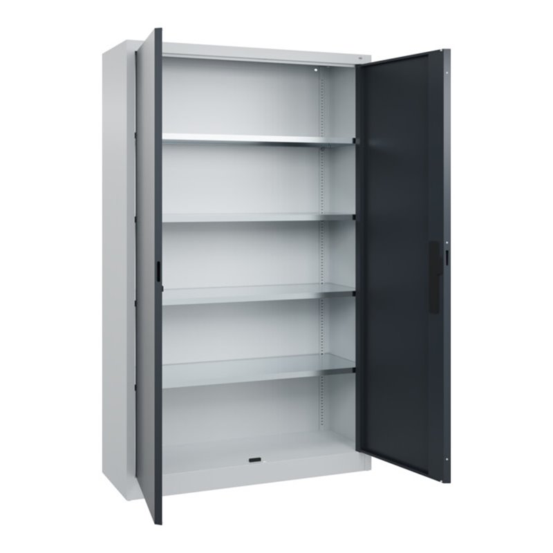 C+P Flügeltürenschrank Serie 89, 1950x1200x400mm, 7035/7016