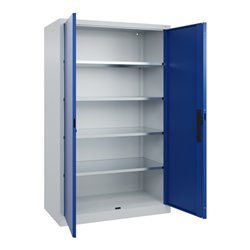 C+P Flügeltürenschrank Serie 89, 1950x1200x600mm, 7035/5010