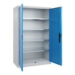 C+P Flügeltürenschrank Serie 89, 1950x1200x600mm, 7035/5012