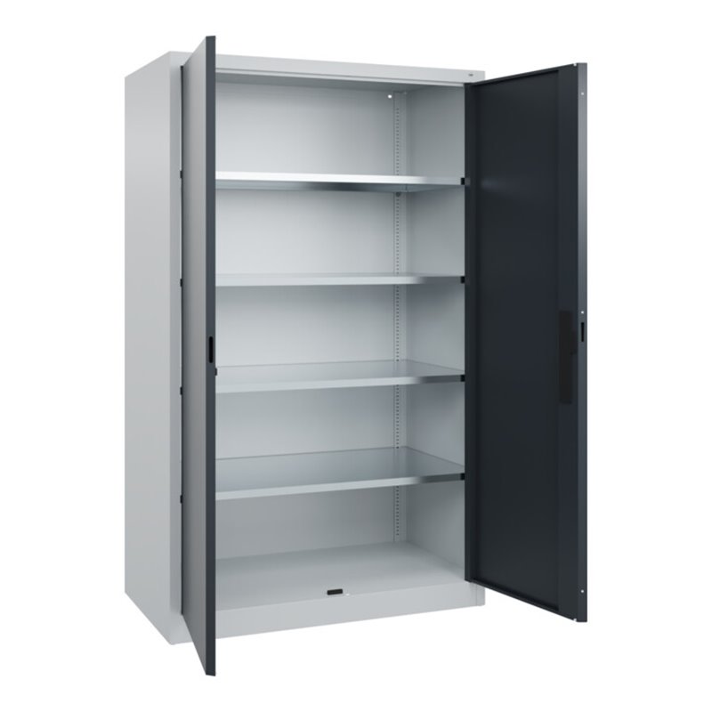 C+P Flügeltürenschrank Serie 89, 1950x1200x600mm, 7035/7016