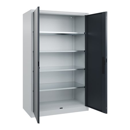 C+P Flügeltürenschrank Serie 89, 1950x1200x600mm, 7035/7016