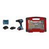 Bosch Akku-Bohrschrauber GSR 18V-55, 2x 4,0Ah ProCORE18V, Ladegerät – 2-teiliges Set mit TiN-Bohrer-, Säge- & Bit-Set, 100-tlg
