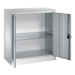 C+P Flügeltürenschrank Serie 13, H1000xB935xT400mm, 7035/7035