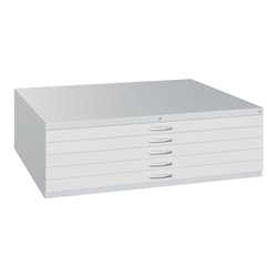 C+P Flachablageschrank Serie 7100_7200, H420xB1350xT960mm, 7035/7035