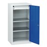 C+P Stahl-Flügeltürenschrank Serie 89, H1000xB100xT500mm, 7035/5010