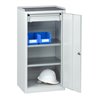 C+P Stahl-Flügeltürenschrank Serie 89, H1000xB100xT500mm, 7035/7035