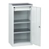 C+P Stahl-Flügeltürenschrank Serie 89, H1000xB100xT500mm, 7035/7035