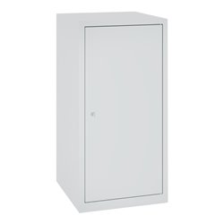 C+P Stahl-Flügeltürenschrank Serie 89, H1000xB100xT500mm, 7035/7035