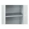 C+P Stahl-Flügeltürenschrank Serie 89, H1000xB100xT500mm, 7035/7035