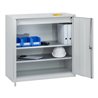 C+P Stahl-Flügeltürenschrank Serie 89, H1000xB100xT500mm, 7035/7035