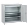 C+P Stahl-Flügeltürenschrank Serie 89, H1000xB100xT500mm, 7035/7035