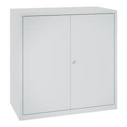 C+P Stahl-Flügeltürenschrank Serie 89, H1000xB100xT500mm, 7035/7035