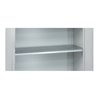 C+P Stahl-Flügeltürenschrank Serie 89, H1000xB100xT500mm, 7035/7035