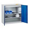 C+P Stahl-Flügeltürenschrank Serie 89, H1000xB100xT500mm, 7035/5010
