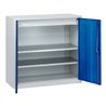 C+P Stahl-Flügeltürenschrank Serie 89, H1000xB100xT500mm, 7035/5010