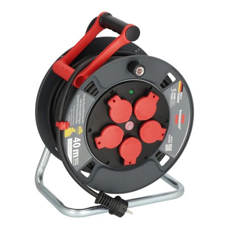 Brennenstuhl Professional Kabeltrommel 300 KU 4100, IP44, H07RN-F 3G1,5, 40m Kabel