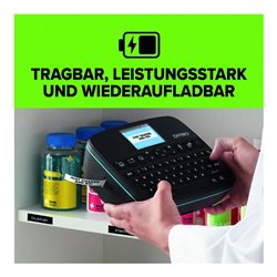 DYMO LabelManager Exectiv 640 CB D1-Bänder bis 24mm mit Li-Ion-Akku, Bluetooth
