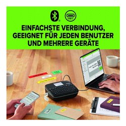 DYMO LabelManager Exectiv 640 CB D1-Bänder bis 24mm mit Li-Ion-Akku, Bluetooth